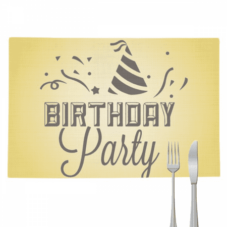 Birthday Outline Felicitations Text Placemat Pad Kitchen Woven Heat Resistant Cushion Rectangle
Birthday Outline Felicitations Text Placemat Pad Kitchen Woven Heat Resistant Cushion Rectangle