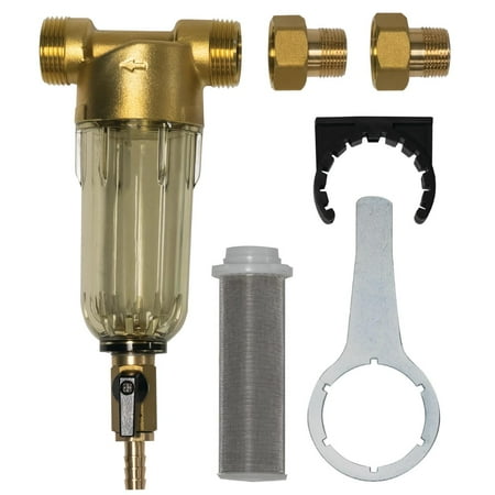 Express Water Whole House Sediment Water Filter – Spin Down Home Water Filtration System – 50 Micron Reusable Sediment Filter Cartridge – 1” and 3/4 Compatible with Filter Mounting Bracket Adapters
Express Water Whole House Sediment Water Filter – Spin Down Home Water Filtration System – 50 Micron Reusable Sediment Filter Cartridge – 1” and 3/4 Compatible with Filter Mounting Bracket Adapters