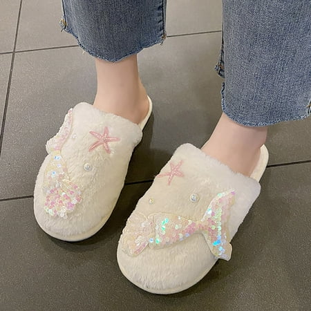 Cathalem Plush House Slippers for Women Fashion Winter Women Slippers Round Toe Flat Bottom Non Slip Plush Oh Yeah Slippers Women A 6.5
Cathalem Plush House Slippers for Women Fashion Winter Women Slippers Round Toe Flat Bottom Non Slip Plush Oh Yeah Slippers Women A 6.5