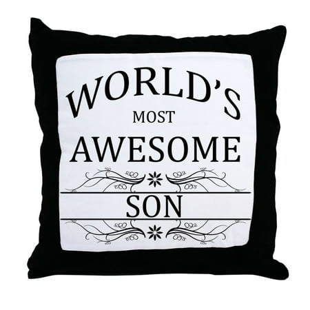 CafePress - World's Most Awesome Son - Decor Throw Pillow (18"x18")