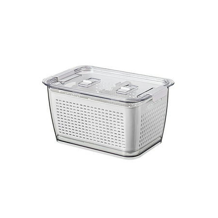 Zchome Drain Basket Double-layer with Lid Plastic Food Grade Strainer Box for Home
Zchome Drain Basket Double-layer with Lid Plastic Food Grade Strainer Box for Home