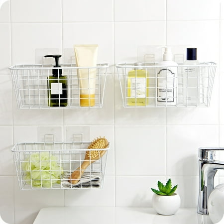 Leaveforme Storage Rack Stable Space-saving Wrought Iron Multipurpose Storage Bracket for Shower Gel
Leaveforme Storage Rack Stable Space-saving Wrought Iron Multipurpose Storage Bracket for Shower Gel