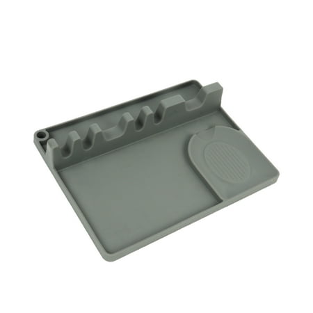ROBOT-GXG Silicone Spoon Rest 2 in 1 Tong Spatula Holder Portable Kitchen Utensil Tableware Rack Gray
ROBOT-GXG Silicone Spoon Rest 2 in 1 Tong Spatula Holder Portable Kitchen Utensil Tableware Rack Gray