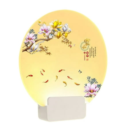 Ruanlalo Wall Lamp Glare Free Heat-Resistant Dual Light Sources Exquisite Pattern Stable Base Decorative Acrylic Retro Chinese Style Printing LED Aisle Lamp for Home B
Ruanlalo Wall Lamp Glare Free Heat-Resistant Dual Light Sources Exquisite Pattern Stable Base Decorative Acrylic Retro Chinese Style Printing LED Aisle Lamp for Home B