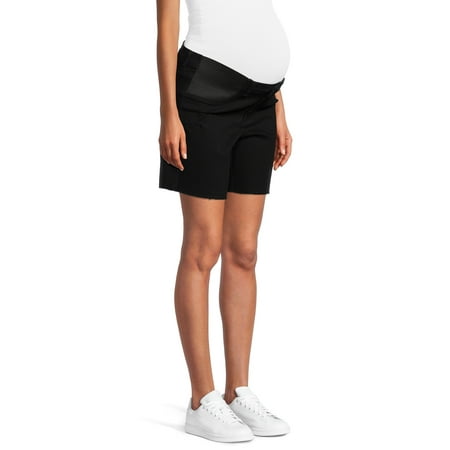 Time and Tru Women s Maternity Denim Bermuda Shorts