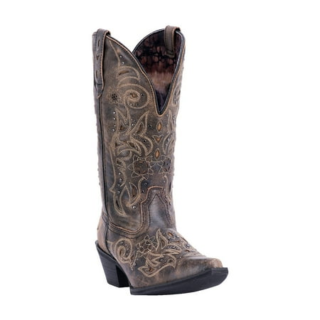 Laredo Womens Vanessa Snip Toe Dress Boots Mid Calf Mid Heel 2-3