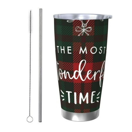 Ocsxa Wonderful Time Christmas Pattern 20oz Travel Coffee Mug with Flip Lid Stainless Steel Insulated Insulated Coffee Mug Thermal Cup with Splash Proof Sliding Lid-Straw Two-piece Set
Ocsxa Wonderful Time Christmas Pattern 20oz Travel Coffee Mug with Flip Lid Stainless Steel Insulated Insulated Coffee Mug Thermal Cup with Splash Proof Sliding Lid-Straw Two-piece Set