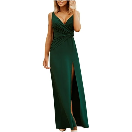 Dresses for Women Womens Dresses Women s Fashion Elegant England Sleeveless Suspenders Plain V-Neck Slim Split Ankle-Length Dress Summer Savings Clearance Maternity Dress Cocktail Dress Green XL
Dresses for Women Womens Dresses Women s Fashion Elegant England Sleeveless Suspenders Plain V-Neck Slim Split Ankle-Length Dress Summer Savings Clearance Maternity Dress Cocktail Dress Green XL