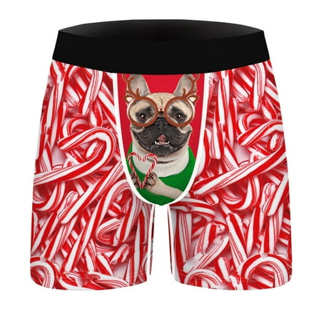 QWERTYU Mens Male Soft Breathable Pouch Underwear Stretch Christmas Comfort Trunks Briefs 2XL Watermelon Red
QWERTYU Mens Male Soft Breathable Pouch Underwear Stretch Christmas Comfort Trunks Briefs 2XL Watermelon Red