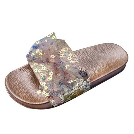 slipper for Women Womens Shoes Summer Breathable Mesh Bow Flower Glitter Slippers Fashion Flat Slippers PU Dress Sandals for Women Rose Gold
slipper for Women Womens Shoes Summer Breathable Mesh Bow Flower Glitter Slippers Fashion Flat Slippers PU Dress Sandals for Women Rose Gold