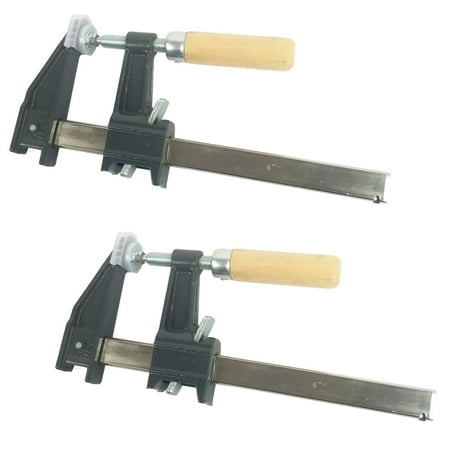 Set of 2 - 6 Steel Bar Clamp with Metal Ratcheting System and Quick Release Suitable for a Wide Range of Woodworking and Metalworking
Set of 2 - 6 Steel Bar Clamp with Metal Ratcheting System and Quick Release Suitable for a Wide Range of Woodworking and Metalworking