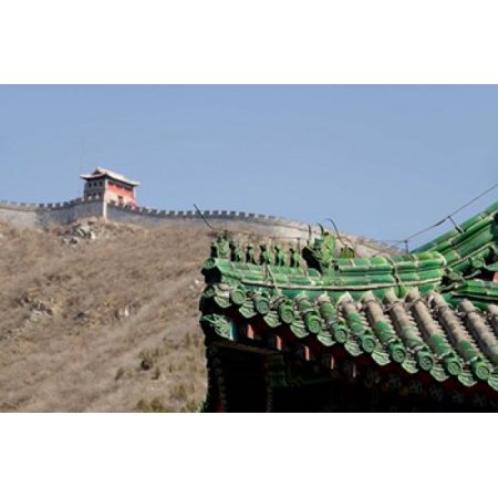 The Great Wall of China at Juyongguan Beijing China Canvas Art - Cindy Miller Hopkins DanitaDelimont (35 x 23)
