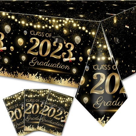 Graduation Party Decoration Black Gold Graduation Tablecloth Disposable Rectangular Table Cover for 2023 Graduation Decoration Din
Graduation Party Decoration Black Gold Graduation Tablecloth Disposable Rectangular Table Cover for 2023 Graduation Decoration Din