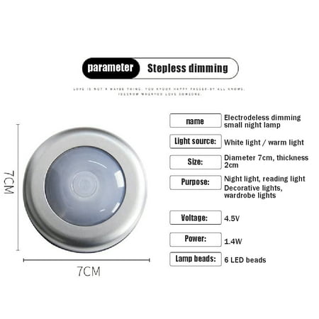 Upgraded high brightness LED clapping lamp small night lamp pressing lamp dormitory cabinet lamp bedroom bedside lamp
Upgraded high brightness LED clapping lamp small night lamp pressing lamp dormitory cabinet lamp bedroom bedside lamp