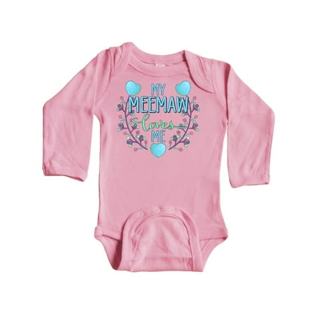 Inktastic My Meemaw Loves Me with Flowers and Hearts Gift Baby Boy or Baby Girl Long Sleeve Bodysuit
Inktastic My Meemaw Loves Me with Flowers and Hearts Gift Baby Boy or Baby Girl Long Sleeve Bodysuit
