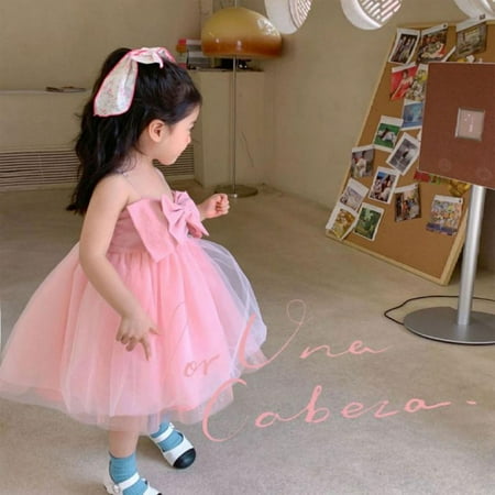 Summer Sweet Girls Chiffon Dress Knee-Length Bow Ball Gown Sling Puffy Princess Dress Voile Dresses For Kids Party Gift
Summer Sweet Girls Chiffon Dress Knee-Length Bow Ball Gown Sling Puffy Princess Dress Voile Dresses For Kids Party Gift