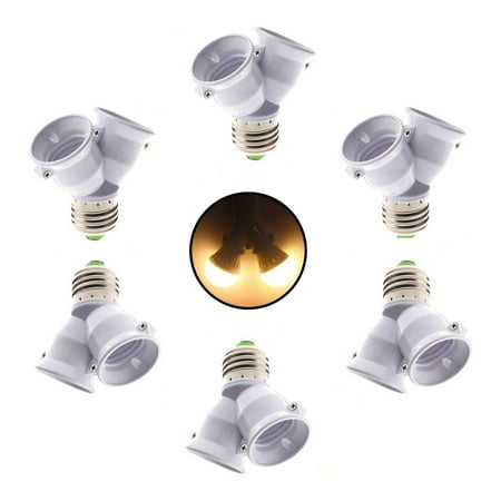 FNNMNNR 2 in 1 E26/E27 Socket Splitter Adapter E26/E27 Standard Medium Base Bulbs in 1 Socket Y-Shape Lamp Holder Converter Maximum 60W and 120℃ Heat Resistant Light Bulb Splitter 6 Packs
FNNMNNR 2 in 1 E26/E27 Socket Splitter Adapter E26/E27 Standard Medium Base Bulbs in 1 Socket Y-Shape Lamp Holder Converter Maximum 60W and 120℃ Heat Resistant Light Bulb Splitter 6 Packs