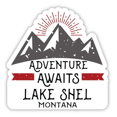 Lake Shel Montana Souvenir 4-Inch Magnet Adventure Awaits Design
