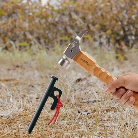 Portable Camping tool Lightweight Wood Handle Tent Mallet Stake Remover Comfortable Grip Multipurpose Tool for Hiking Mountaineering Tent Stainless Steel Head
Portable Camping tool Lightweight Wood Handle Tent Mallet Stake Remover Comfortable Grip Multipurpose Tool for Hiking Mountaineering Tent Stainless Steel Head