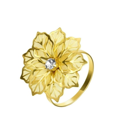 Yubnlvae Tableware Alloy Napkin Rings with Hollow Flower Napkin Holder Adornment Exquisite Napkins Gold
Yubnlvae Tableware Alloy Napkin Rings with Hollow Flower Napkin Holder Adornment Exquisite Napkins Gold