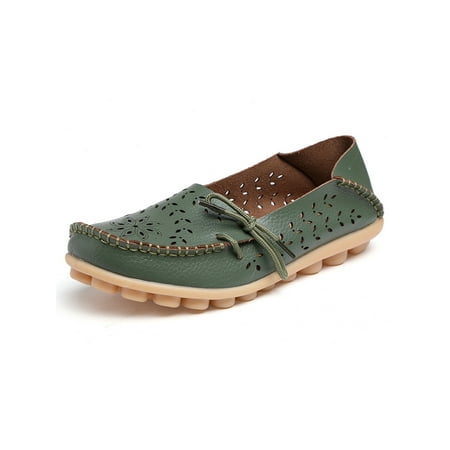 Lumento Loafers for Women Slip On Hollow Out Casual Shoes Comfort Nurse Shoe Walking Lightweight Leather Flats Army Green 4
Lumento Loafers for Women Slip On Hollow Out Casual Shoes Comfort Nurse Shoe Walking Lightweight Leather Flats Army Green 4