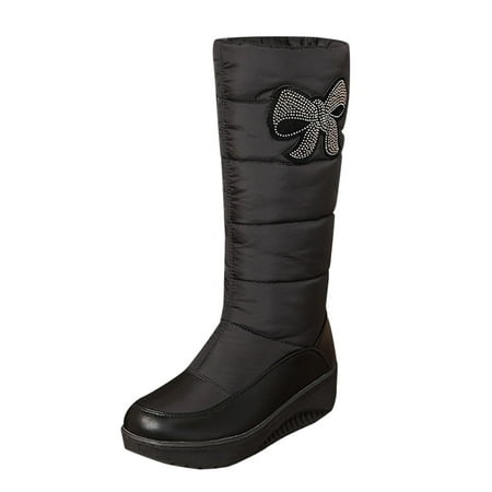 KmaiSchai Flat Booties For Women Women Snow Boots Fashionable Sweet And Cute With Bow Knot Decoration Internal Warm Comfortable Womens Winter Warm Snow Boots Knit Shoes Booties For Women
KmaiSchai Flat Booties For Women Women Snow Boots Fashionable Sweet And Cute With Bow Knot Decoration Internal Warm Comfortable Womens Winter Warm Snow Boots Knit Shoes Booties For Women
