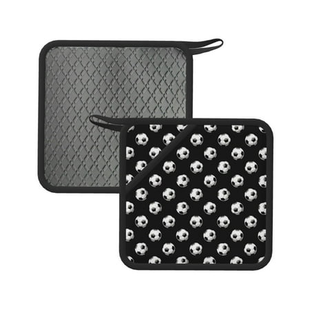 2PCS Pot Holders for Kitchen - Heat Resistant Silicone Pot Holders with Hanging Loop football soccer ball black Non Slip Oven Hot Pads Potholders for Decor Baking Cooking Kitchen
2PCS Pot Holders for Kitchen - Heat Resistant Silicone Pot Holders with Hanging Loop football soccer ball black Non Slip Oven Hot Pads Potholders for Decor Baking Cooking Kitchen