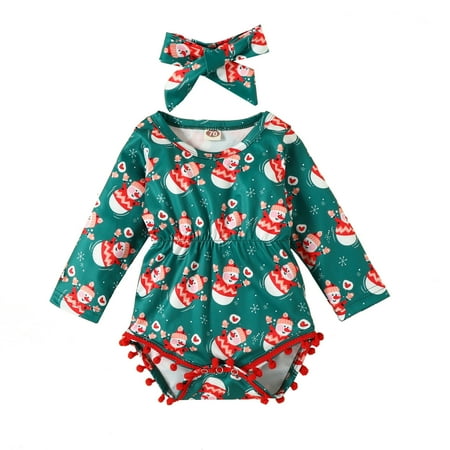 Toddler Baby Bodysuits Newborn Infant Baby Girls Boys Autumn Long Sleeve Christmas Snowman Tassels Romper Bodysuit Headbands Clothes
Toddler Baby Bodysuits Newborn Infant Baby Girls Boys Autumn Long Sleeve Christmas Snowman Tassels Romper Bodysuit Headbands Clothes