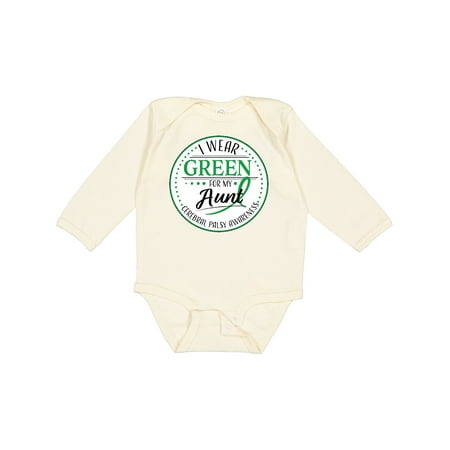 Inktastic I Wear Green for My Aunt- Cerebral Palsy Awareness Gift Baby Boy or Baby Girl Long Sleeve Bodysuit
Inktastic I Wear Green for My Aunt- Cerebral Palsy Awareness Gift Baby Boy or Baby Girl Long Sleeve Bodysuit