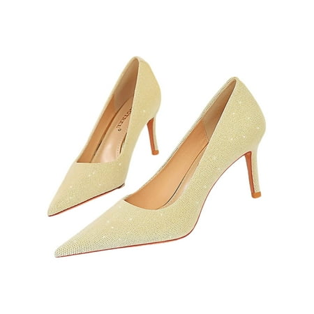 Woobling Womens Pumps Pointy Toe Pump Shoes Slip On Stiletto Women Dress Shoe Non-slip High Heel Low Top Resistant Heels White 7CM 7
Woobling Womens Pumps Pointy Toe Pump Shoes Slip On Stiletto Women Dress Shoe Non-slip High Heel Low Top Resistant Heels White 7CM 7
