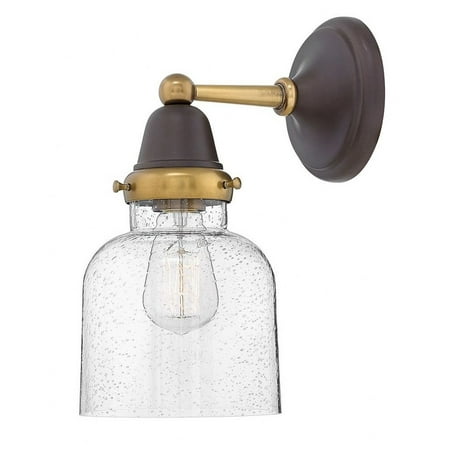 1 Light Modern Farmhouse Steel Cylinder Wall Sconce with Clear Seedy Glass-13 inches H By 6.5 inches W-Oil Rubbed Bronze Finish Bailey Street Home
1 Light Modern Farmhouse Steel Cylinder Wall Sconce with Clear Seedy Glass-13 inches H By 6.5 inches W-Oil Rubbed Bronze Finish Bailey Street Home