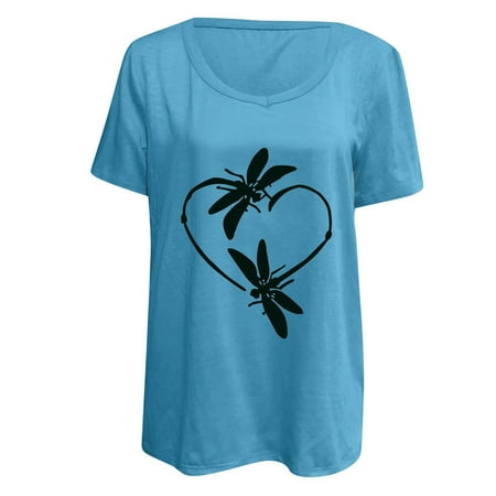 Women Casual Print Creawneck Loose Short Sleeve T-shirt Top Blouse Pullover Plus Size Loose Fit Sweatshirt Pullover
Women Casual Print Creawneck Loose Short Sleeve T-shirt Top Blouse Pullover Plus Size Loose Fit Sweatshirt Pullover