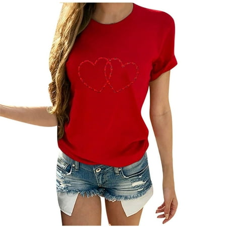 Corset Top Long Sleeve Workout Tops for Women Women s Fashion Printed Round Neck Short Sleeve T-shirt Blouse Loose Tops Valentines Shirts for Women White Shirts for Women Clearance Red 3XL
Corset Top Long Sleeve Workout Tops for Women Women s Fashion Printed Round Neck Short Sleeve T-shirt Blouse Loose Tops Valentines Shirts for Women White Shirts for Women Clearance Red 3XL