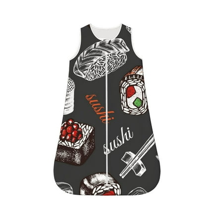 Fotbe Japanese Sushi Hashi Pattern Sleep Sack - Baby Wearable Blanket with Zipper Extra Soft Cotton Sleeveless Sleeping Bag for Infants-X-Large
Fotbe Japanese Sushi Hashi Pattern Sleep Sack - Baby Wearable Blanket with Zipper Extra Soft Cotton Sleeveless Sleeping Bag for Infants-X-Large
