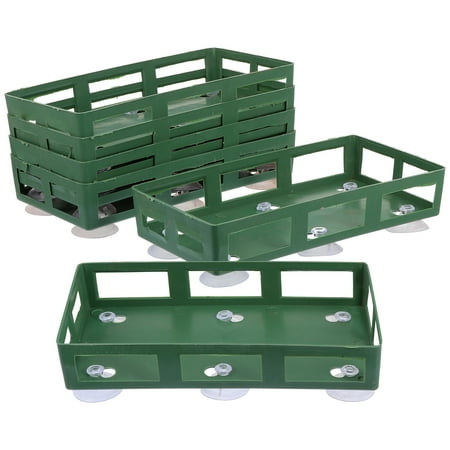 6Pcs Flower Mud Rectangular Chuck Practical Wedding Car Decoration Prop (Green)