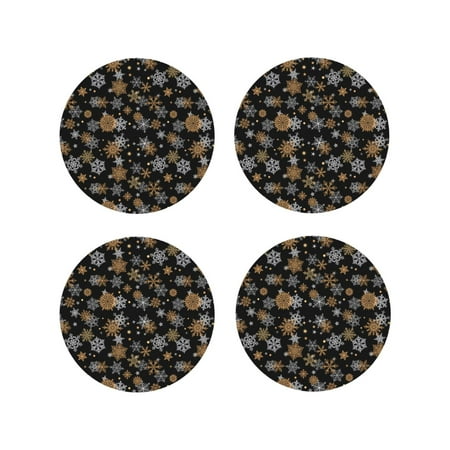Honeii White And Yellow Snowflakes Print Leather Coaster Set of 4 Ideal for Safeguarding Your Furniture from Drinks Spills and Effortless Cleanup-Round Shape
Honeii White And Yellow Snowflakes Print Leather Coaster Set of 4 Ideal for Safeguarding Your Furniture from Drinks Spills and Effortless Cleanup-Round Shape