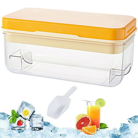Sutowe Ice Cube Trays with Lid 24 Grid Ice Cube Tray Molds Easy-Release Ice Cube Maker for Freezer Space Saving Ice Cube Molds for Cocktails Water Bottles or Whisky Yellow
Sutowe Ice Cube Trays with Lid 24 Grid Ice Cube Tray Molds Easy-Release Ice Cube Maker for Freezer Space Saving Ice Cube Molds for Cocktails Water Bottles or Whisky Yellow