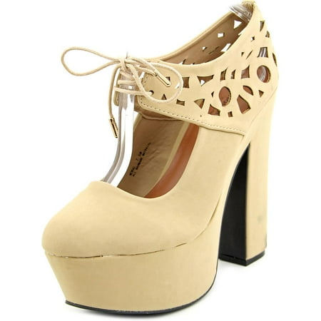 Dollhouse Moral Women Open Toe Synthetic Platform Heel