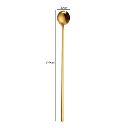 Rainbow Color Coffee Tea Stir Spoon Long Handle Ice Cream Dessert Spoons Eco-Friendly Stainless Steel Tableware Kitchen Supplies
Rainbow Color Coffee Tea Stir Spoon Long Handle Ice Cream Dessert Spoons Eco-Friendly Stainless Steel Tableware Kitchen Supplies