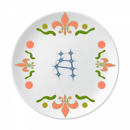 Humor Beautiful Lucky Stars Flower Ceramics Plate Tableware Dinner Dish