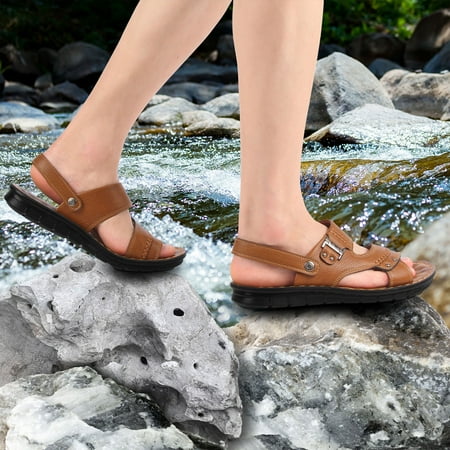 ZTTD Men Summer Two Wear Buckle Strap Casual Open Toe Flat Soft Bottom Breathable Shoes Sandals
ZTTD Men Summer Two Wear Buckle Strap Casual Open Toe Flat Soft Bottom Breathable Shoes Sandals