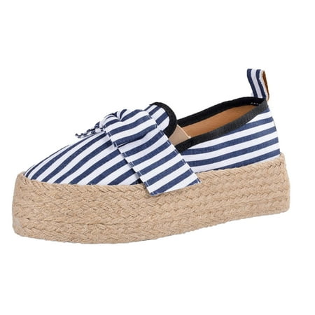 Fesfesfes Women Dress Shoes Round Toe Bowknot Striped Platform Wear Resistant Sleeve Flat Heel Casual Shoes 36(5.5)
Fesfesfes Women Dress Shoes Round Toe Bowknot Striped Platform Wear Resistant Sleeve Flat Heel Casual Shoes 36(5.5)
