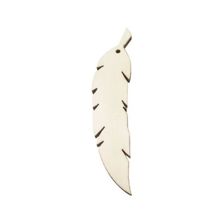 Ornament String Loops 1.5*8 Cm/0.59*3.14 Inch Diy Decoration Accessories Environmental Protection Wooden Feathers Pendant Pack Of 50
Ornament String Loops 1.5*8 Cm/0.59*3.14 Inch Diy Decoration Accessories Environmental Protection Wooden Feathers Pendant Pack Of 50