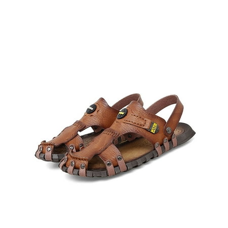 Lacyhop Men s Sport Sandals Slip On Outdoor Leather Sandal Summer Fisherman Beach Shoes
Lacyhop Men s Sport Sandals Slip On Outdoor Leather Sandal Summer Fisherman Beach Shoes