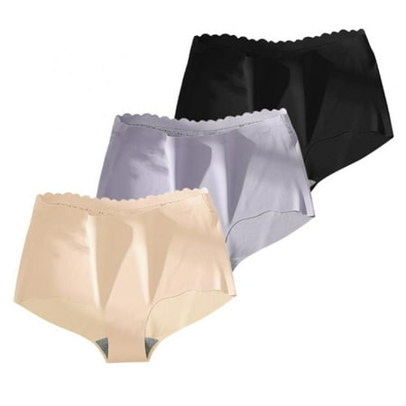 3-Pack Womens Seamless Panties Ruffled Trim Underwear Sexy Panties Bikini Panty for Ladies
3-Pack Womens Seamless Panties Ruffled Trim Underwear Sexy Panties Bikini Panty for Ladies