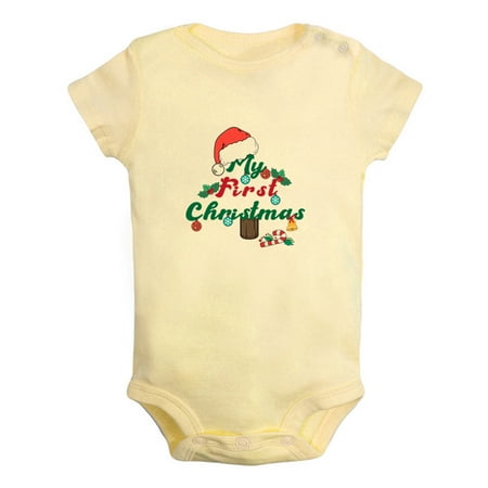My First Christmas Novelty Rompers For Babies Newborn Baby Unisex Bodysuits Infant Jumpsuits Toddler 0-12 Months Kids One-Piece Oufits (Yellow 12-18 Months)
My First Christmas Novelty Rompers For Babies Newborn Baby Unisex Bodysuits Infant Jumpsuits Toddler 0-12 Months Kids One-Piece Oufits (Yellow 12-18 Months)