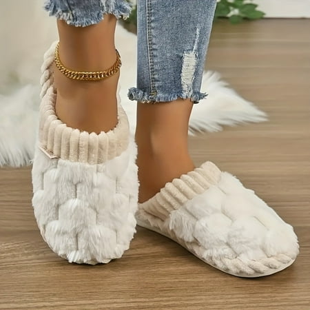 SHZGXYC Cozy Soft Winter Plush Closed Toe Slip-ons: Fuzzy Shoes with Comfortable Sole
SHZGXYC Cozy Soft Winter Plush Closed Toe Slip-ons: Fuzzy Shoes with Comfortable Sole