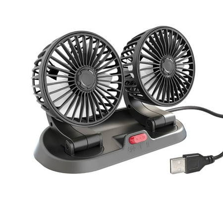 KEVCHE Car Double Head Fan Car Electric Fan 360 Rotatable Adjustable Wind Power with Stop Sign Mini Fan
KEVCHE Car Double Head Fan Car Electric Fan 360 Rotatable Adjustable Wind Power with Stop Sign Mini Fan