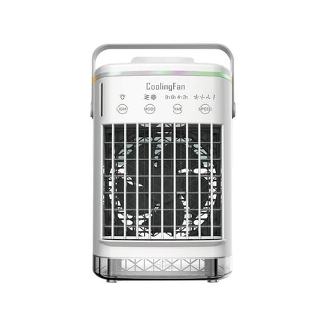 Fan Stand up with Remote Portable Air Conditioner Fan Personal Air Cooler Mini Air Conditioner With 4 Fan Speeds And 7 Color LED Light 8H Timer Desktop Little Fans for Bedroom
Fan Stand up with Remote Portable Air Conditioner Fan Personal Air Cooler Mini Air Conditioner With 4 Fan Speeds And 7 Color LED Light 8H Timer Desktop Little Fans for Bedroom