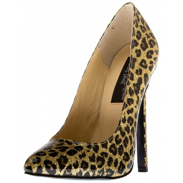 Hottie Adult Shoes Gold Leopard - Size 10